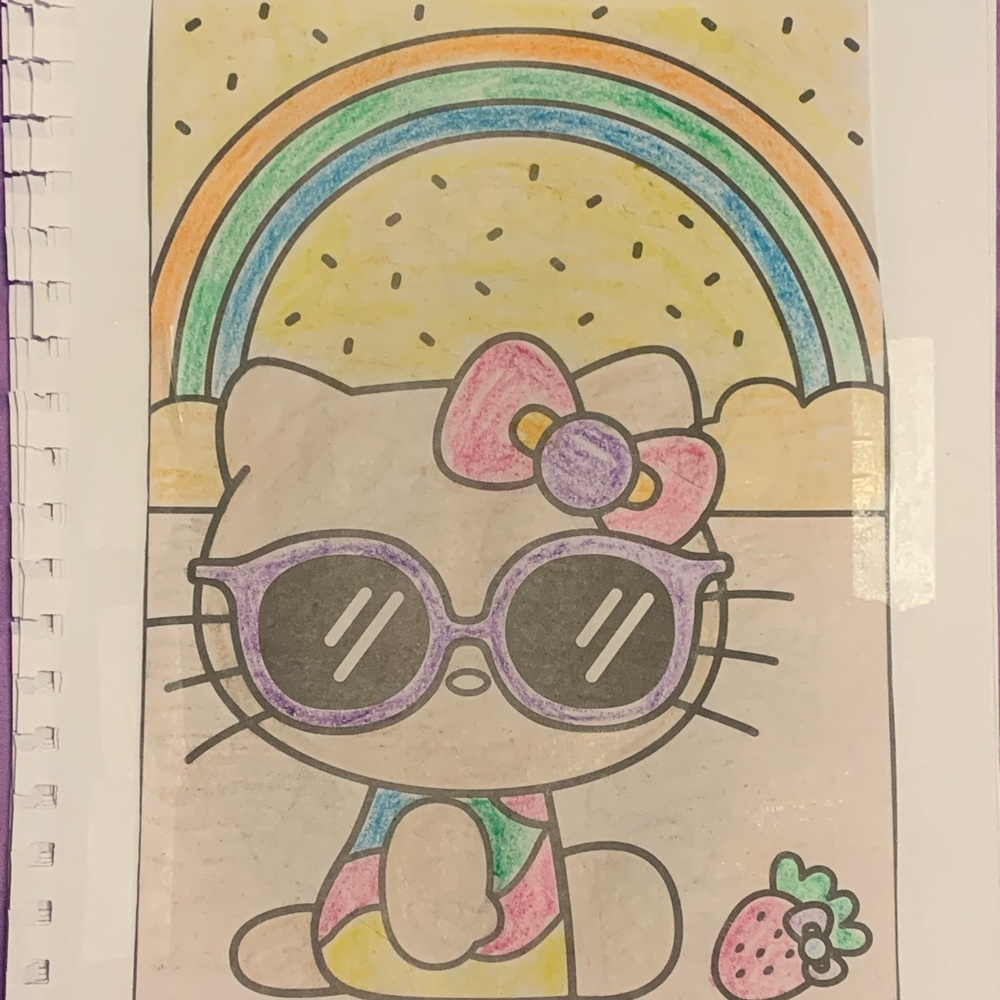 Hello kitty coloring pages for images it was fun expressing have fun